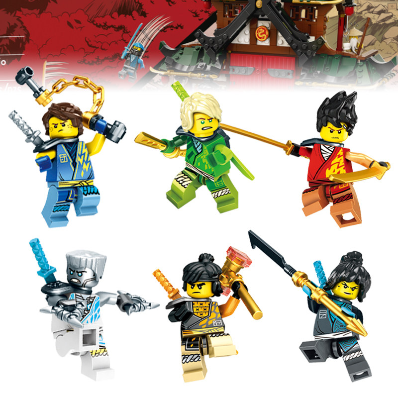 兼容乐高幻影忍者积木劳埃德头发款凯赞杰蛇怪武士加满都魔王人仔