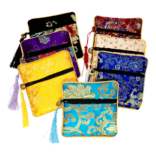 汉唐风韵零钱包首饰品袋子民族风手镯手链布艺包中国风礼品小方包