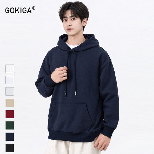 gokiga套头日系连帽套头卫衣