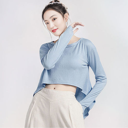 宽松罩衫中国古典舞蹈练功服上衣