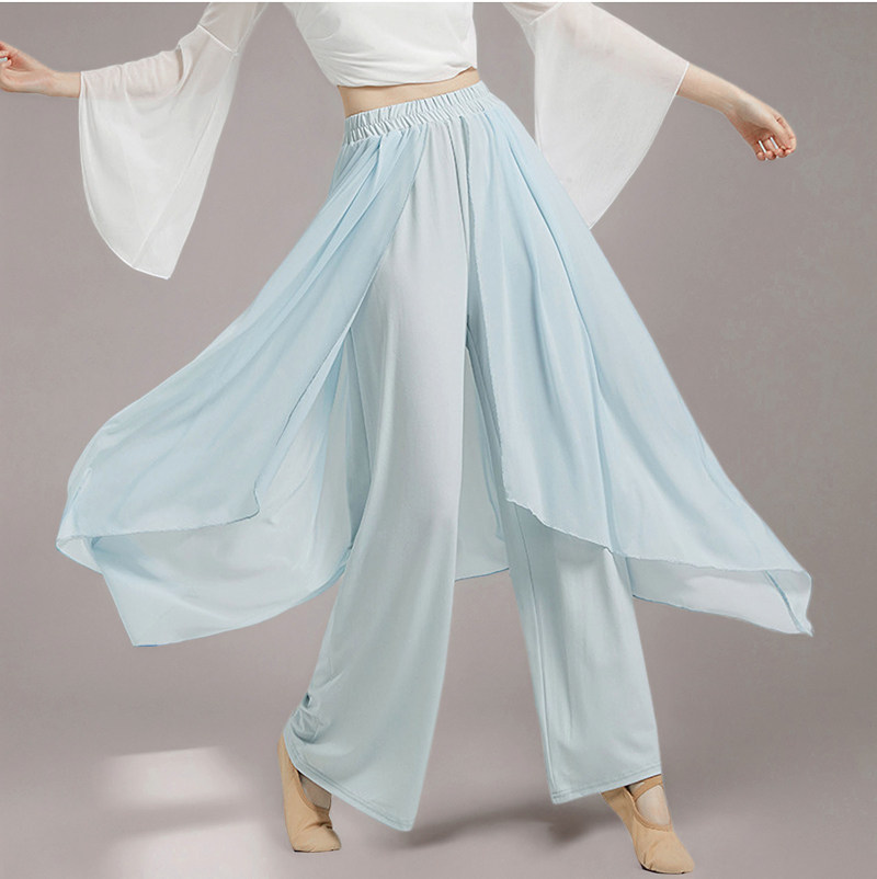 女裤子飘逸阔腿裤成人不规则裙裤