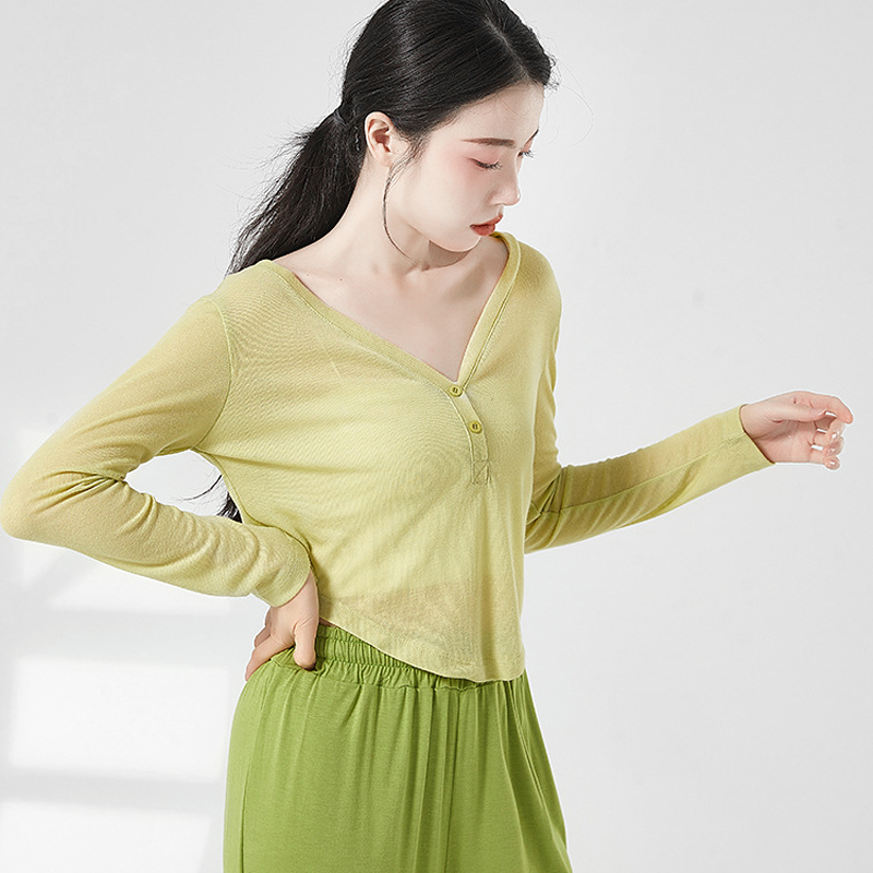 现代舞练功服宽松罩衫中国民族舞