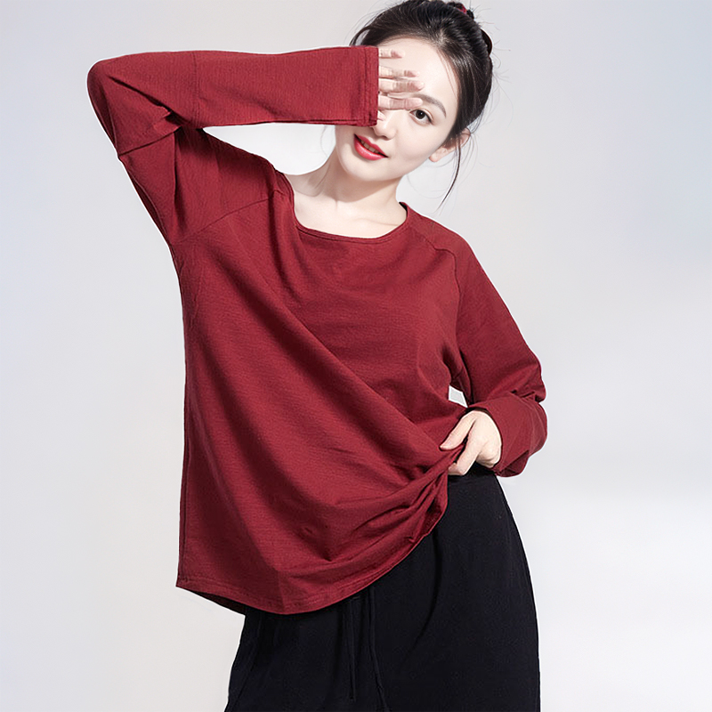 舞蹈上衣男女同款宽松舞蹈练功服