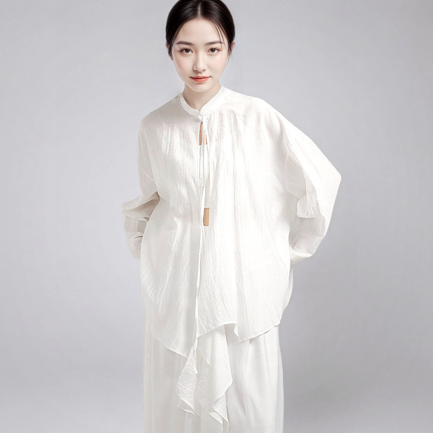 衬衫宽松衬衣中国舞上衣练功服装图片