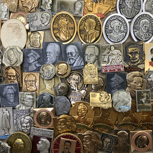 人物传记徽章奖章俄罗斯收藏古董