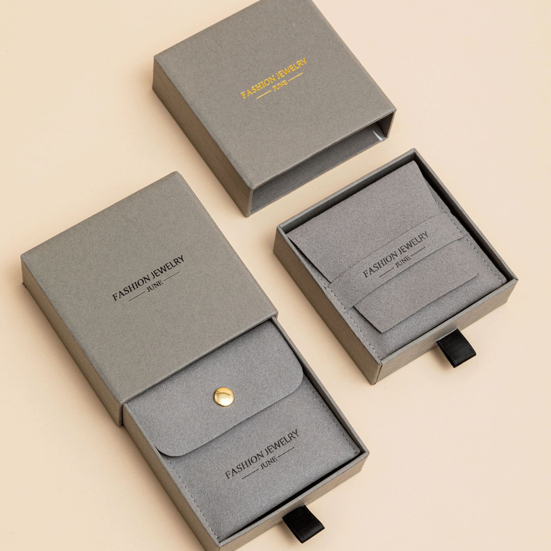 源头现货饰品盒批发首饰超纤袋耳钉收纳绒布袋量多从惠可 印LOGO