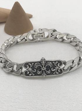 S925纯银手链童军花欧美时尚潮饰