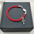 Red Rope Cross (Length 17cm)