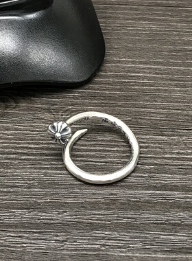 S925铆钉戒指时尚欧美朋克潮饰品