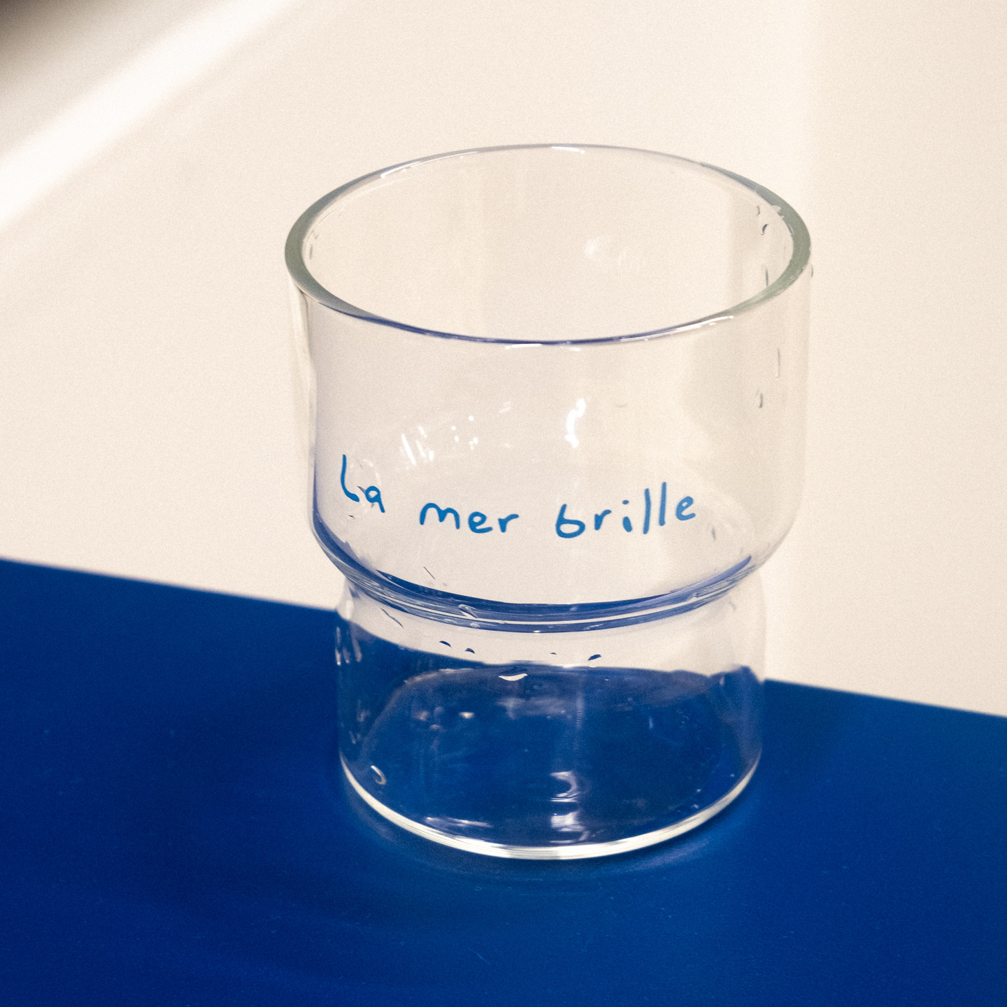 Chokaian原创简约ins风法文玻璃杯水杯咖啡杯子高硼硅耐冷耐热