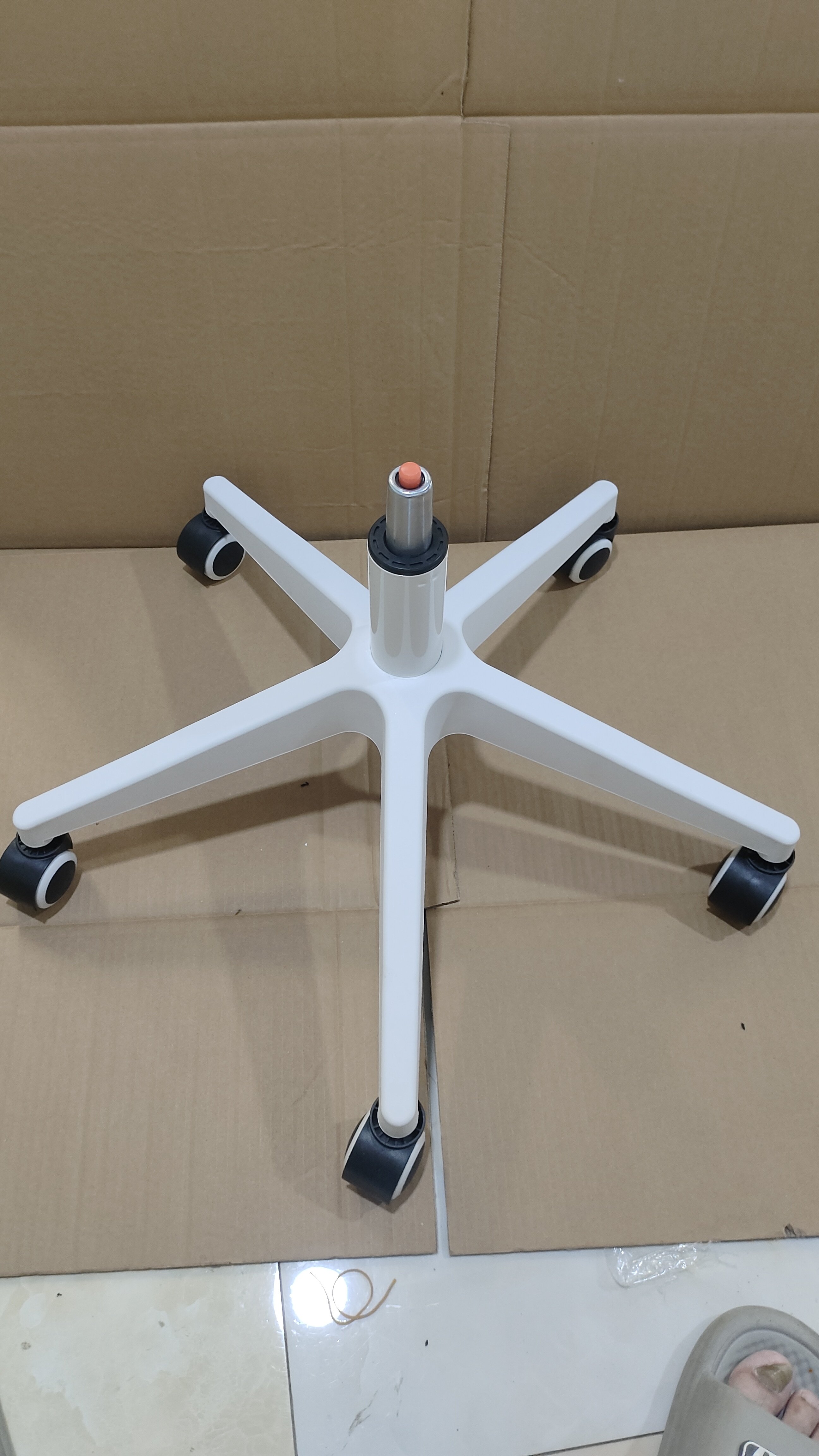 椅子配件转椅底盘尼龙塑料五星脚架电脑椅底座加宽加厚椅子脚图片