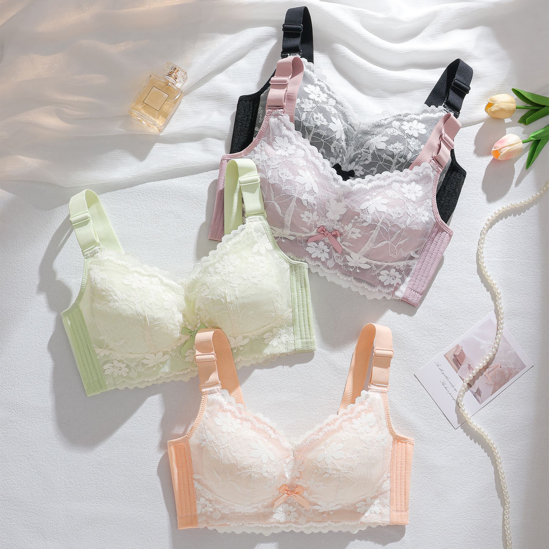 200斤胖妹妹超薄调整加肥加大码内衣女大胸显小胸聚拢收副乳文胸