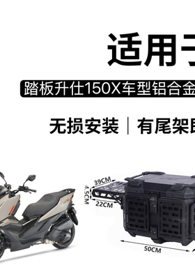 升仕ZT150D/X 350D/M踏板摩托车原厂改装后尾箱杂物货箱底板货架