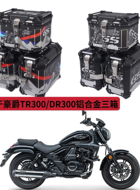适用豪爵tr300三箱摩托车边箱dr300两侧箱铝合金侧边箱通用尾箱