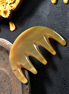 杨七七1把便携宽齿牛角梳（每款颜色都有区别，谨慎购买！）