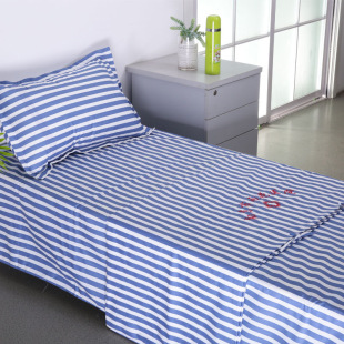 医院床上用品纯棉加厚床单被套枕套诊所养老院卫生室定制三件套