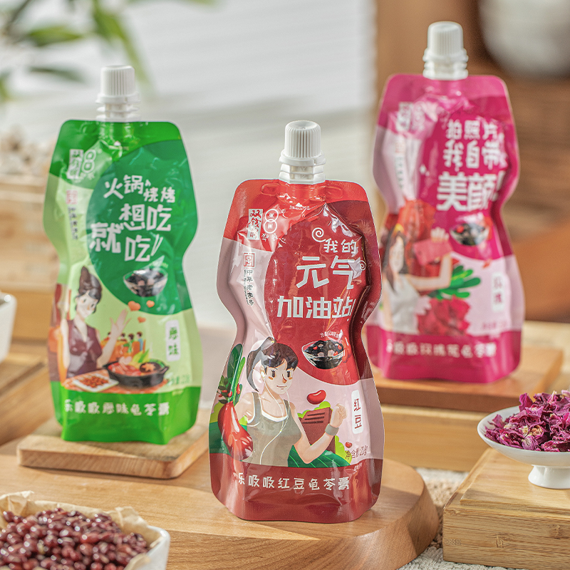 双钱牌乐吸吸龟苓膏混合口味218g