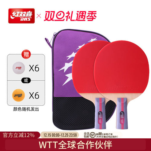 红双喜乒乓球拍DHS/红双喜