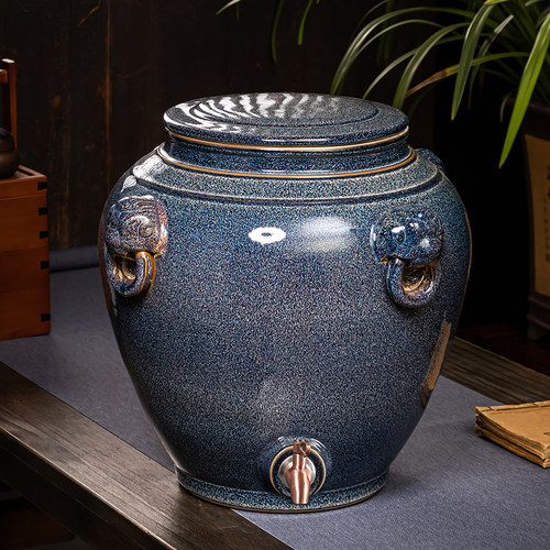 景德镇高端陶瓷酒坛子加厚密封30斤50/100/200斤专用泡酒缸酒瓶罐