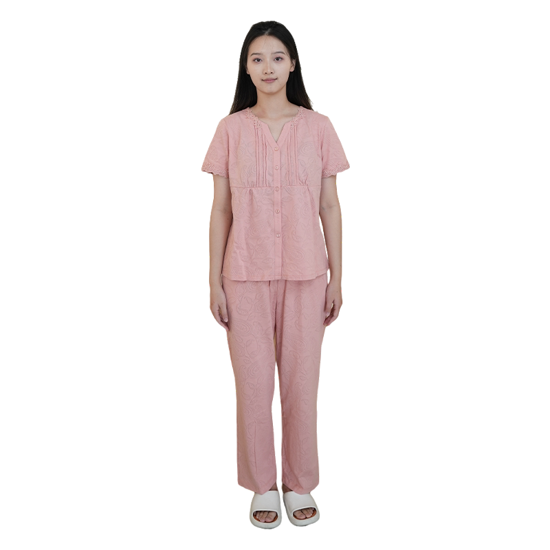 秋鹿睡衣女夏款短袖睡衣套装
