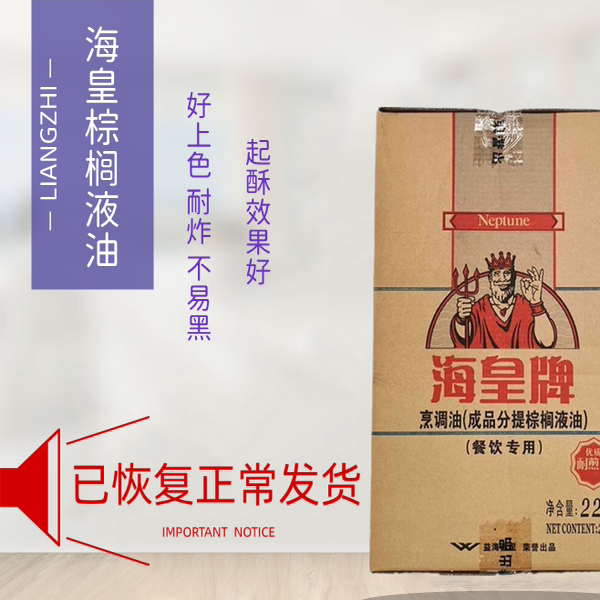 海皇牌棕榈油耐煎炸商用烘焙起图片