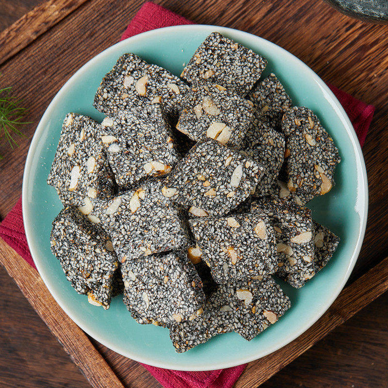 黑芝麻酥花生芝麻酥糖麦芽糖零食手工传统糕点盒装休闲官方旗舰店