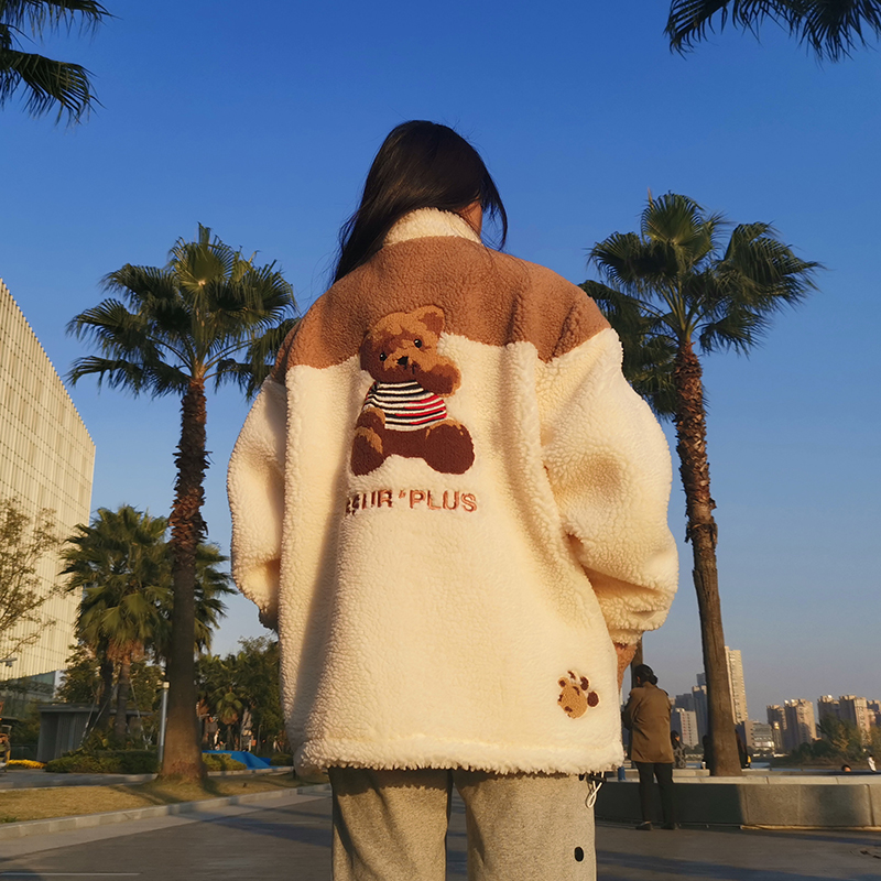 iconslab羊羔绒秋冬加厚外套