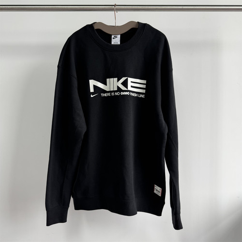 耐克NIKE男秋冬保暖针织薄绒毛圈运动休闲圆领套头卫衣IB5450-010