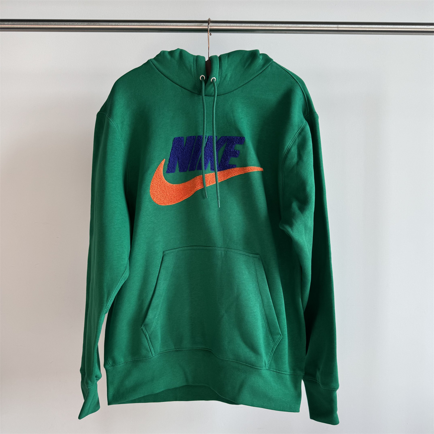NIKE耐克男子秋冬加绒保暖套头连帽衫运动休闲复古卫衣FN3105-365