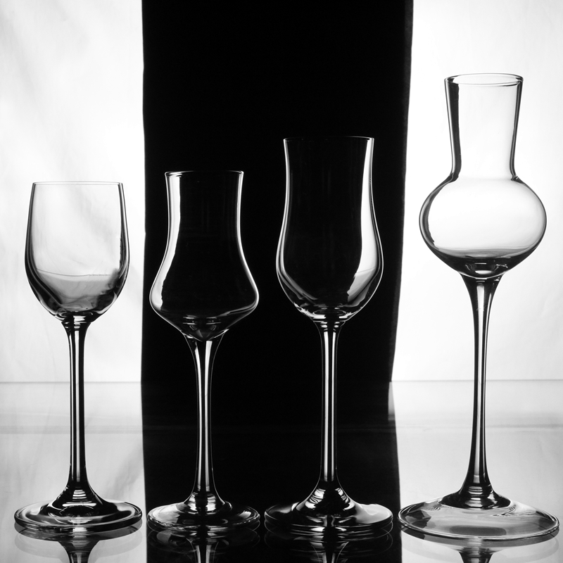 水晶玻璃闻香杯郁金香复古酒杯