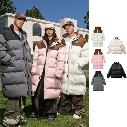 NOTEARS/没有眼泪 冬季男女同款棉衣中长款棉服面包服M003A