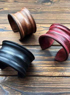 原创复古个性皮手镯手环