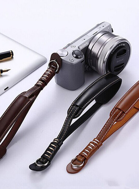 奥林巴斯EM10 EM5 EP5 PEN-F相机皮腕带EM1 E-PL10摄影手腕绳EPL8