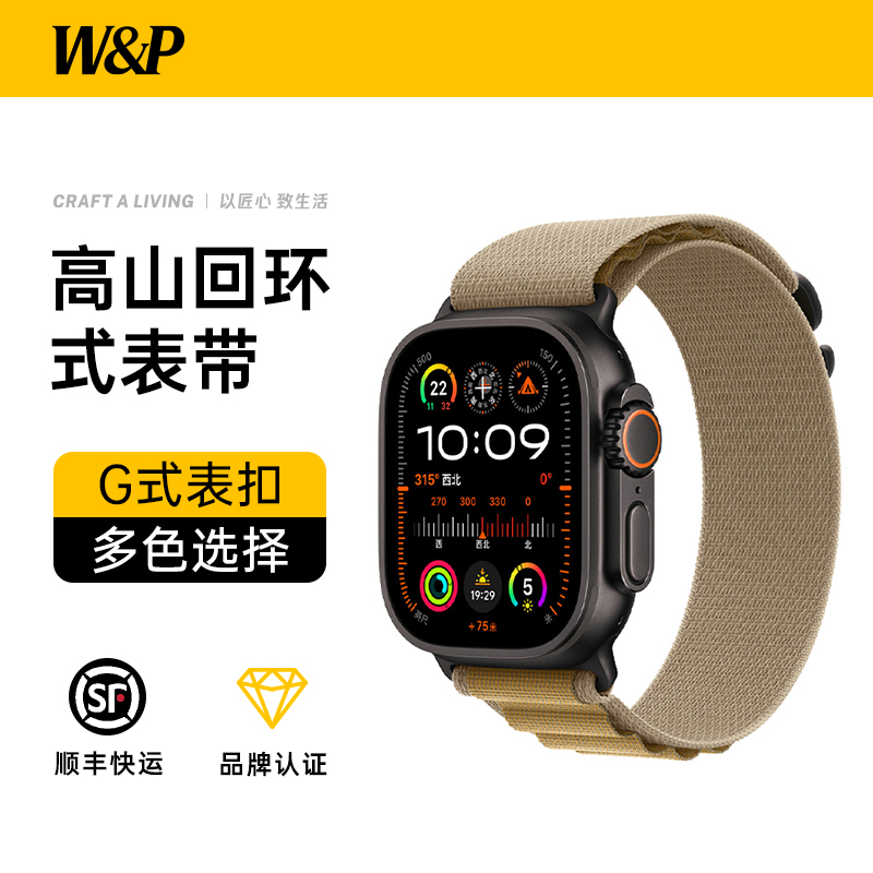 【W&P】适用于苹果野径回环表带