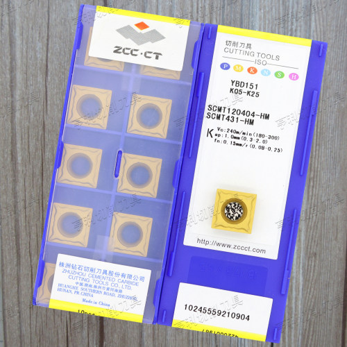 原装株洲合金数控刀片SCMT120404-HM YBC252/351 YBD151