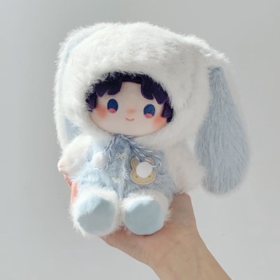 慕斯系列浮梦15cm10cm兔子可爱连帽娃衣无雷无属性棉花娃娃娃衣