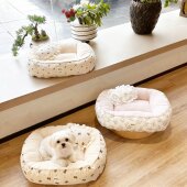 新款 通用 宝丽珍宠物窝深睡狗窝猫窝保暖全棉可拆洗宠物床四季