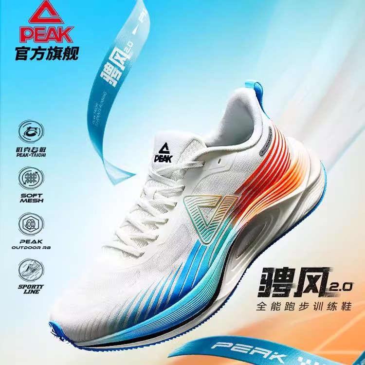 【中考体测】匹克态极骋风2.0春季新款跑步鞋男女缓震耐磨运动鞋