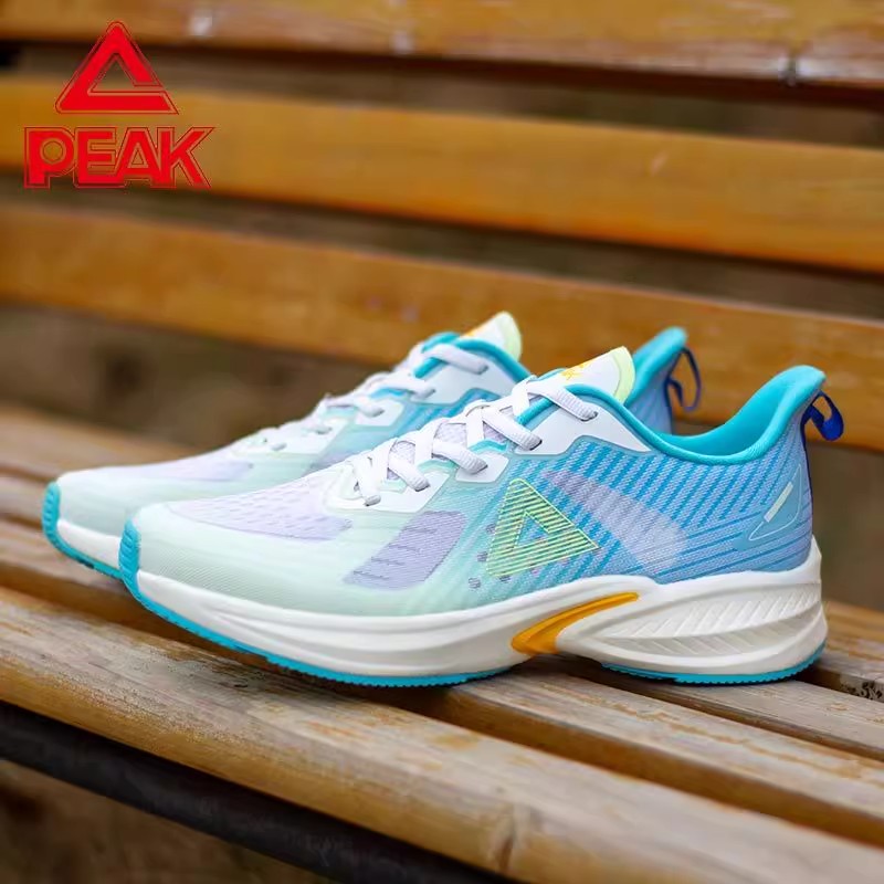 休闲鞋跑鞋匹克轻逸网面男轻便