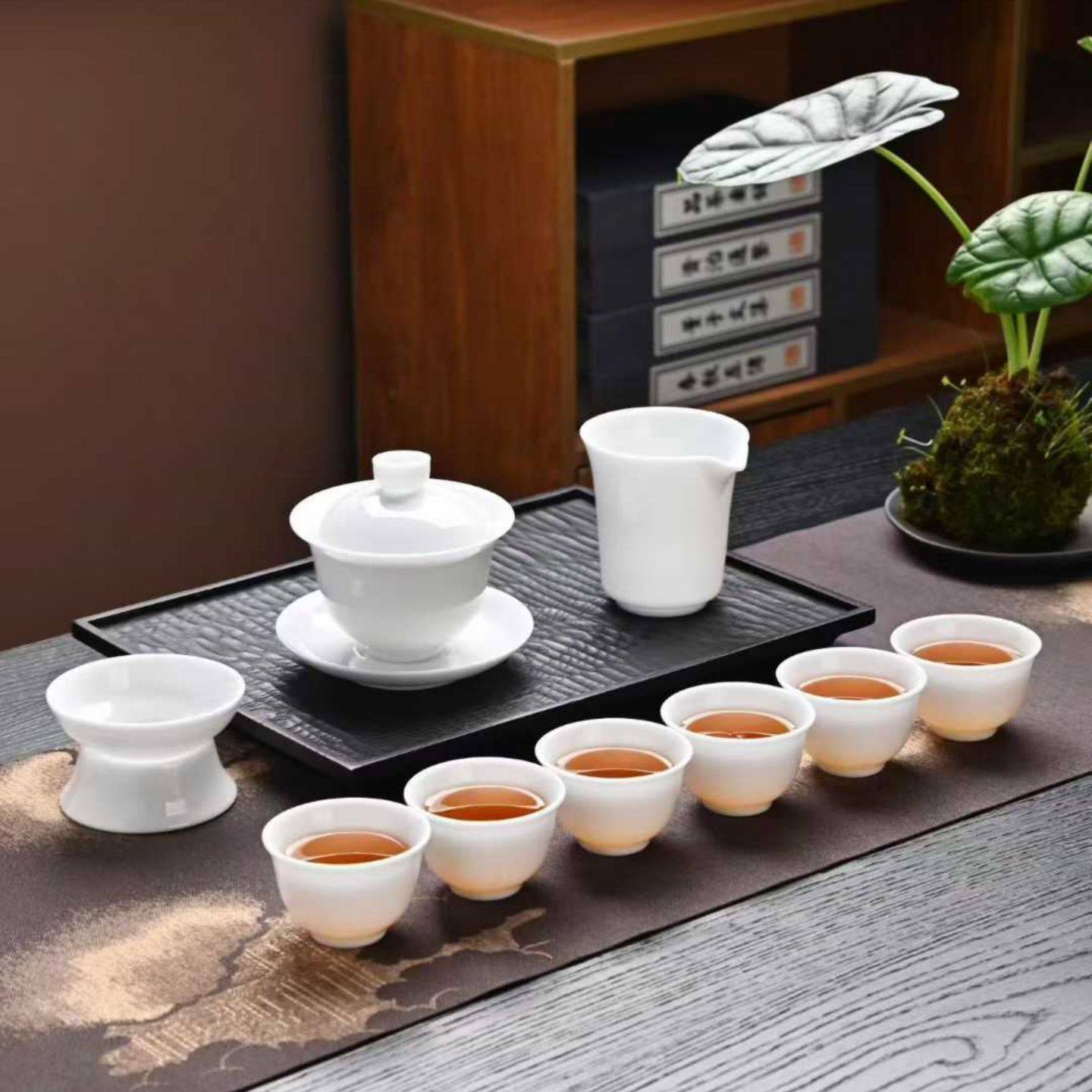 陶瓷功夫茶具套装茶器茶碗茶怀玉瓷高白瓷璞玉办公室会客厅泡茶器,餐饮具,功夫茶具,淘宝优惠券,粉丝福利购,淘宝优惠卷