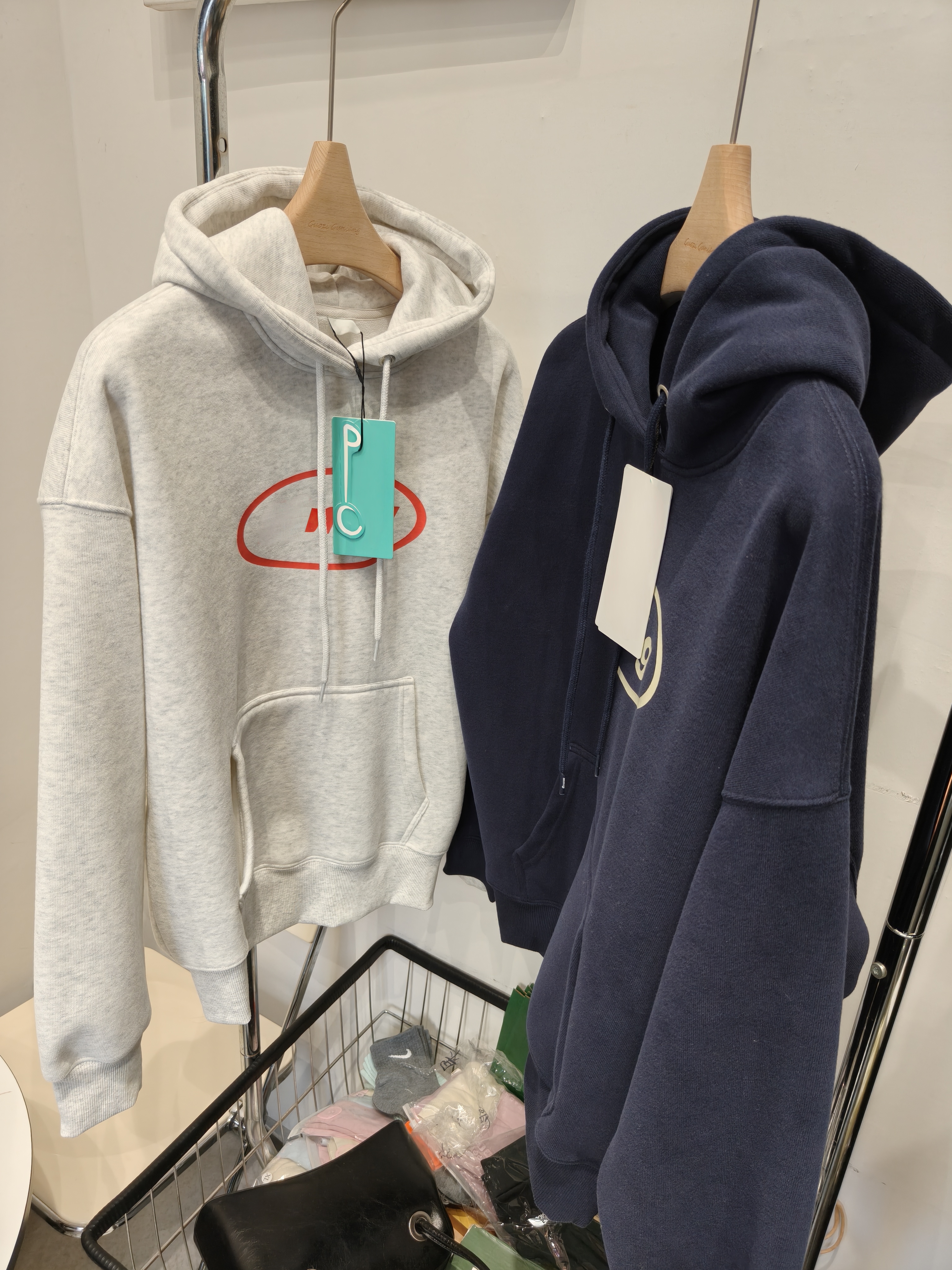 连帽卫衣加绒加厚女宽松休闲运动拉绒藏蓝色灰色冬季新款