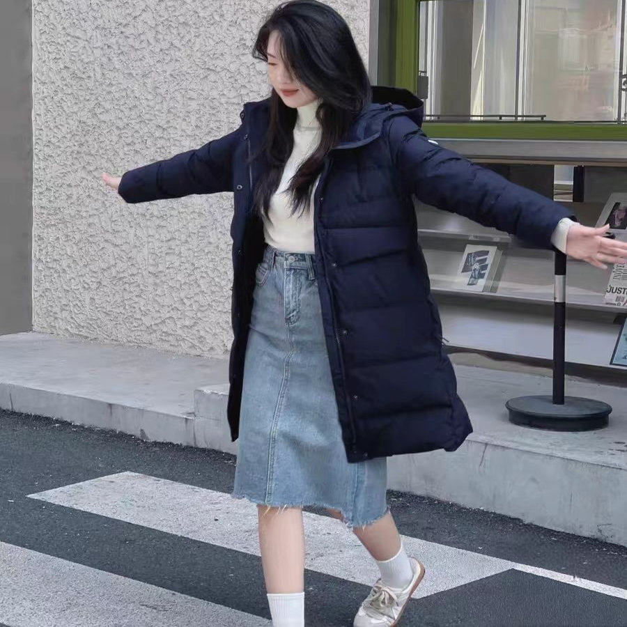 气质简约高端羽绒服女鹅绒连帽收腰过臀中长款羽绒服加厚外套防水,女装/女士精品,羽绒服,淘宝优惠券,粉丝福利购,淘宝优惠卷