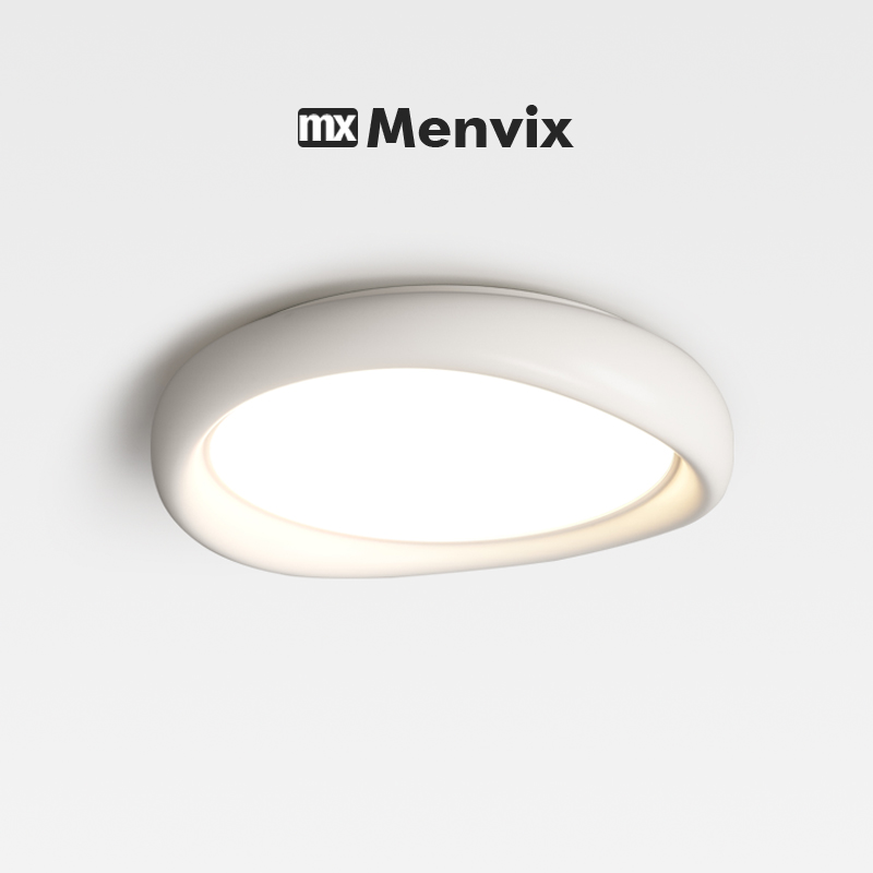 创意全光谱护眼奶油风卧室吸顶灯