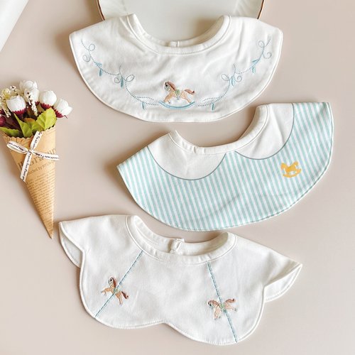 新生儿纯棉秋冬款防吐奶垫背巾