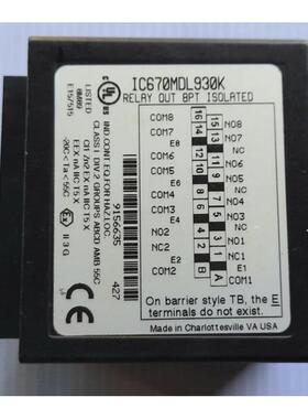 IC670MDL930K GE通用电气继电器 仓存