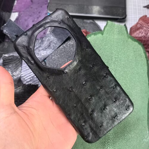 设计鸵鸟皮时尚风定制手机保护壳