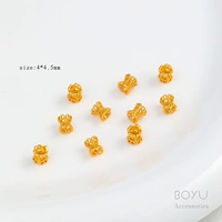 18K C поднос для цветов двусторонний 4х4,5мм (10 шт.)