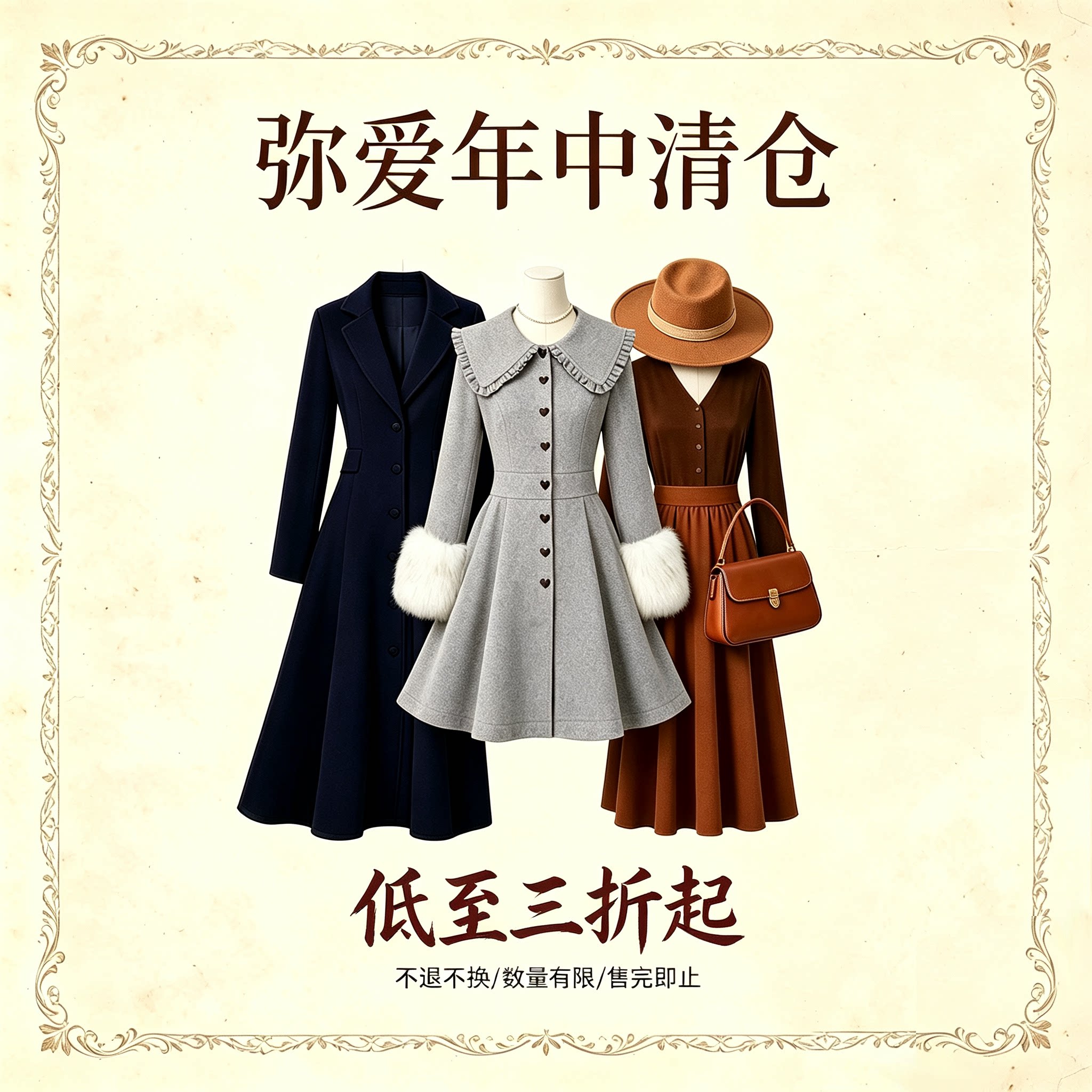 【断码捡漏】弥爱女装换季年中清仓三折起