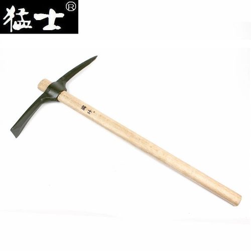 猛士出品大号钢镐65锰钢十字镐柞木柄洋镐鹤嘴锄农具工程工具锄镐 - 封面