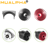 MUALPHA 36圆形步进电机散热片K1MAX风叶罩套支架外壳辅助散热